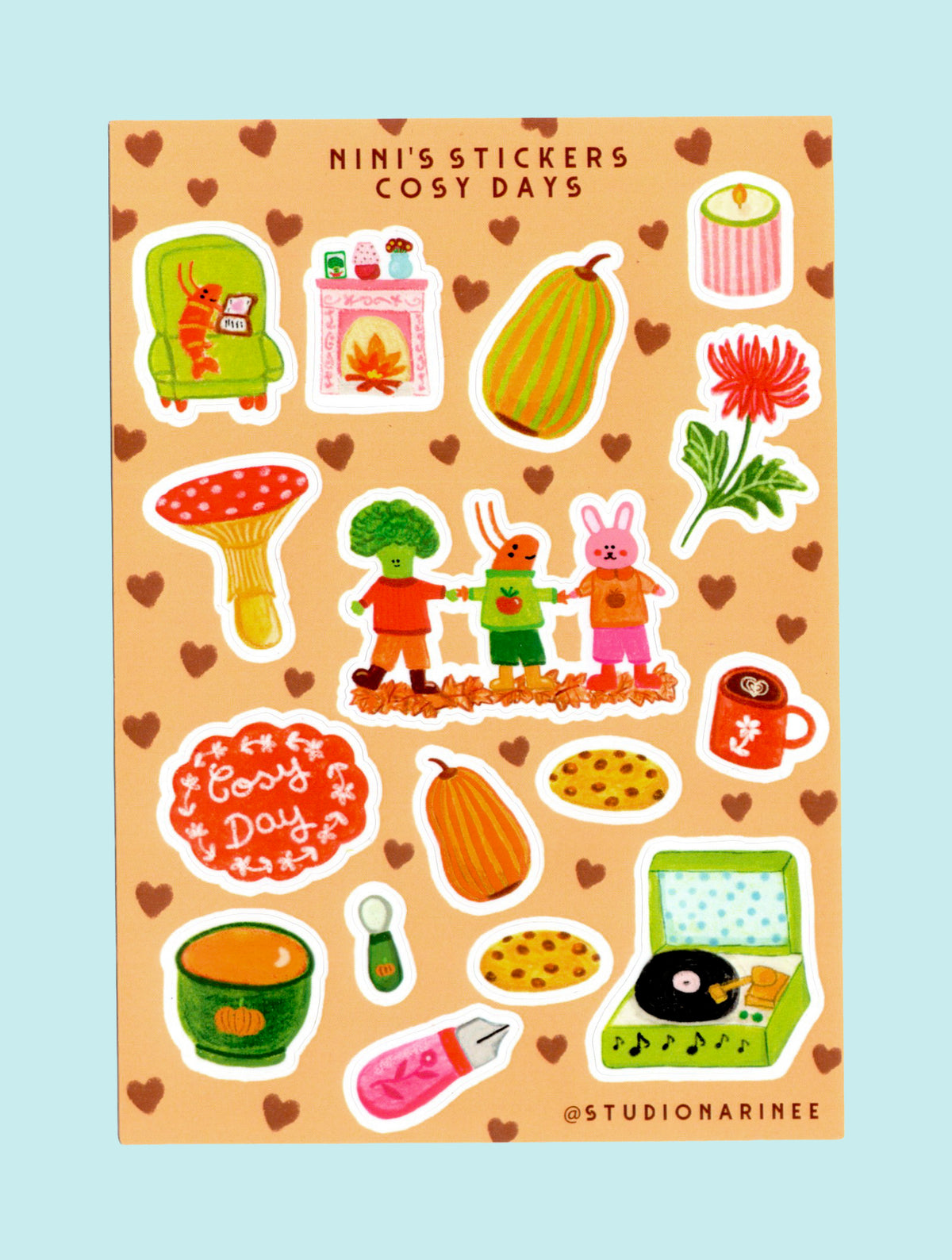 Cosy days Planche de stickers A6