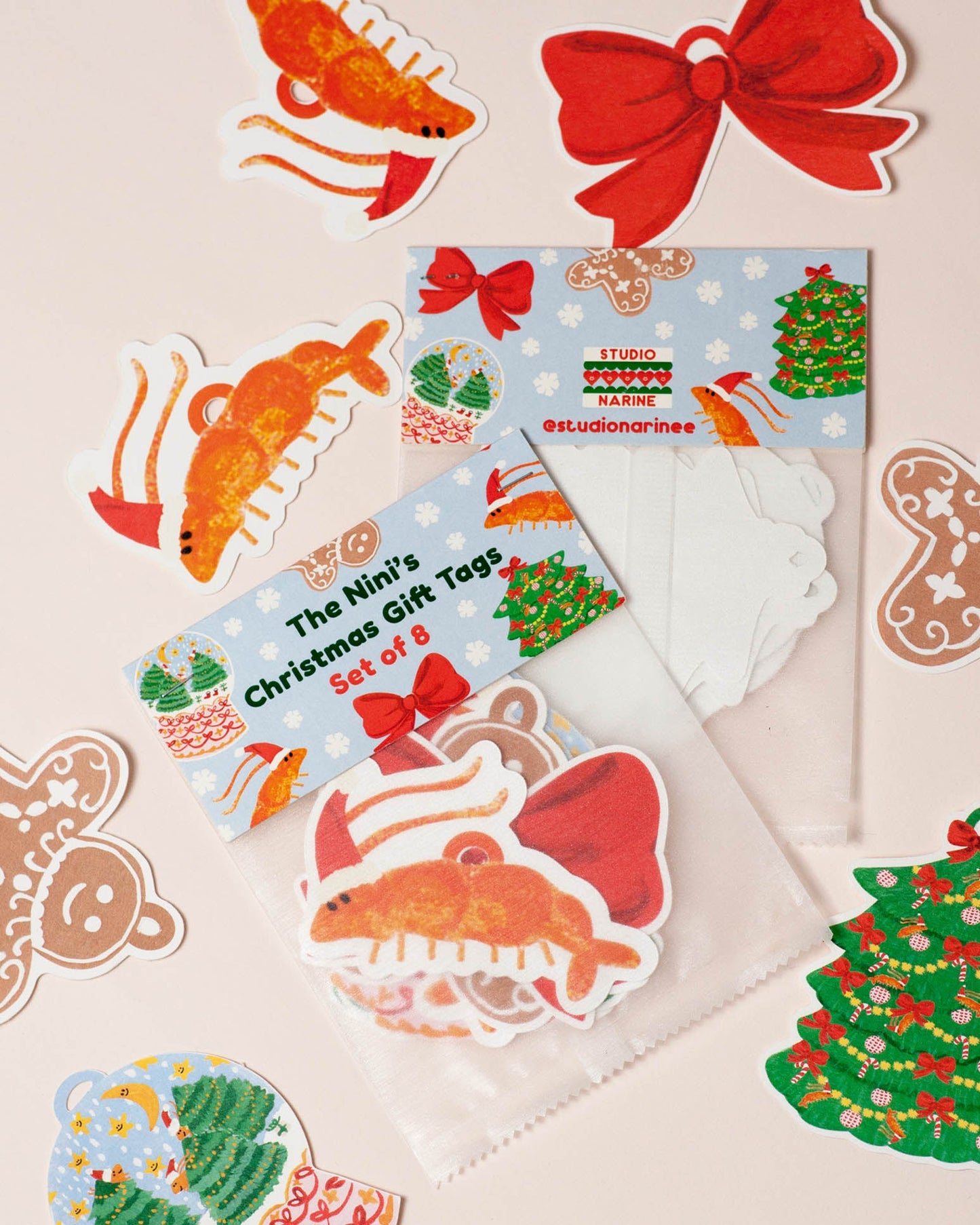 Christmas gift tags - Set of 8