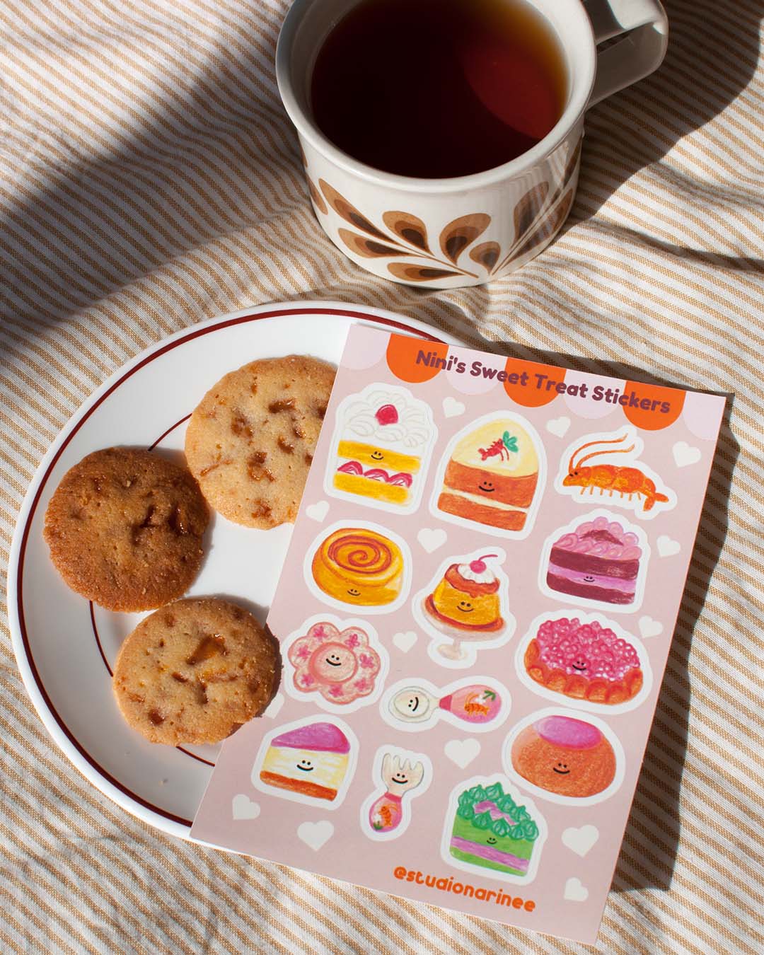 Sweet Treats & Desserts – Planche de stickers A6