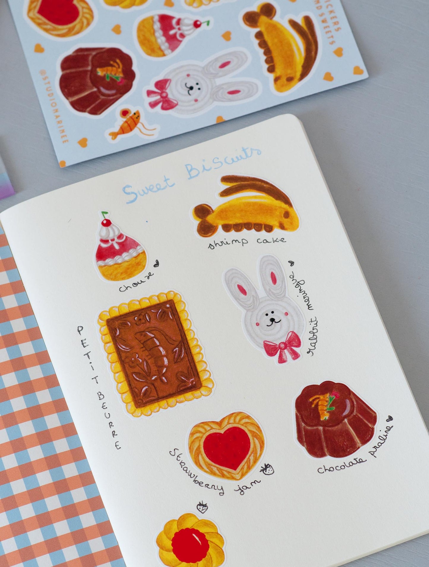 Biscuits & Sweets ! Planche de stickers A6