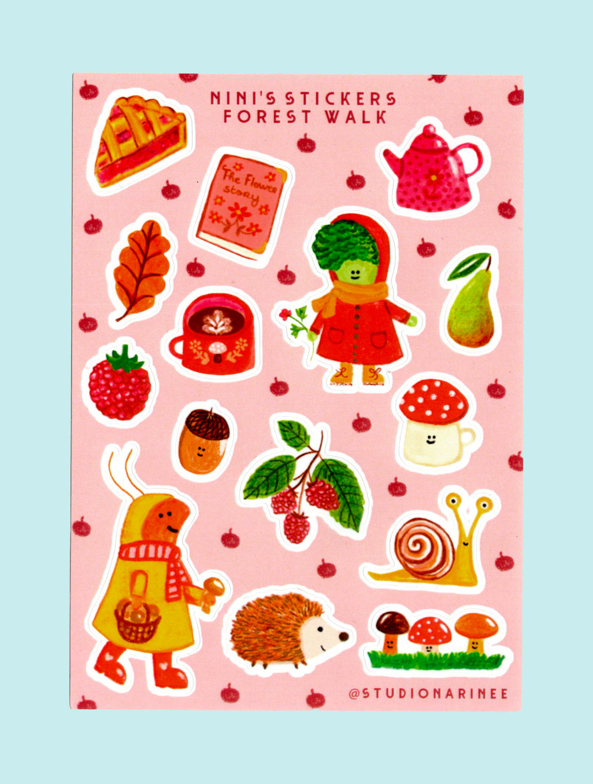 Forest Walk Planche de stickers A6