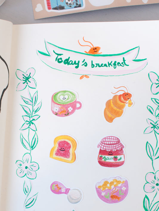 The Breakfast Club - Planche de stickers A6