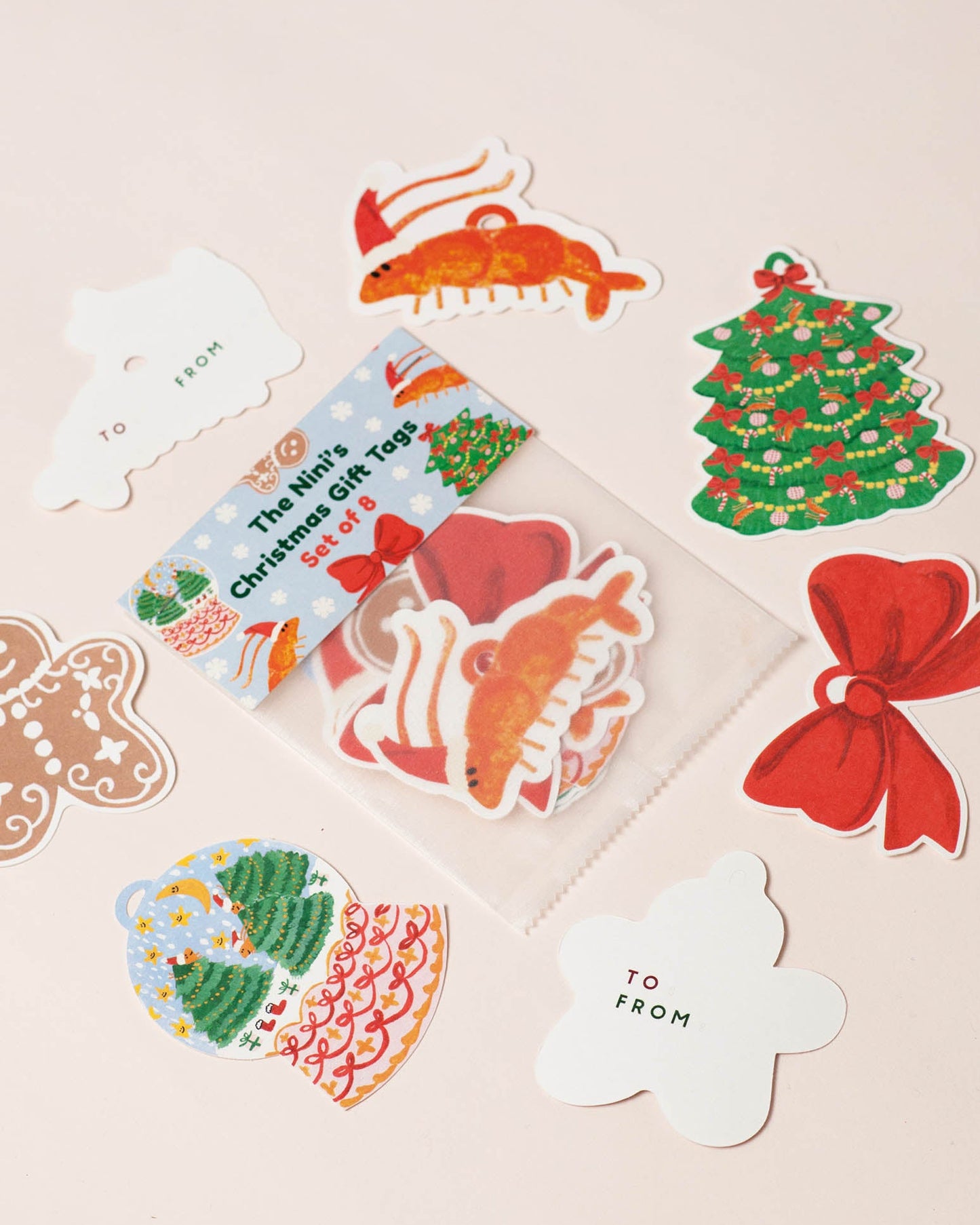 Christmas gift tags - Set of 8
