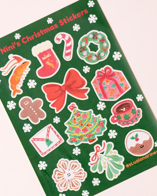 Christmas Stickers Sheet A6