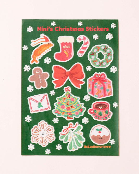 Christmas Stickers Sheet A6