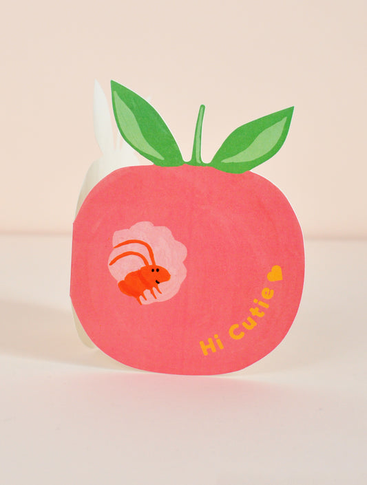Apple- Carte à mots doux