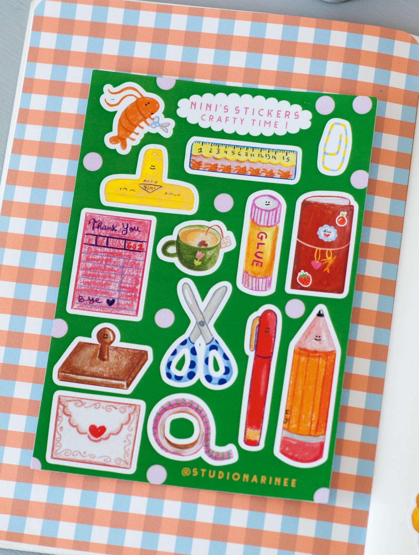 Crafty Time !  Planche de stickers A6